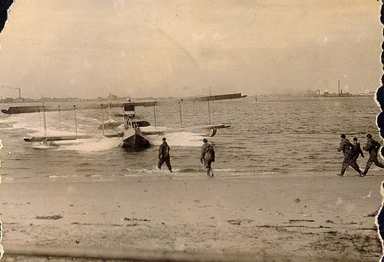 Scanned photo of hydroplane.