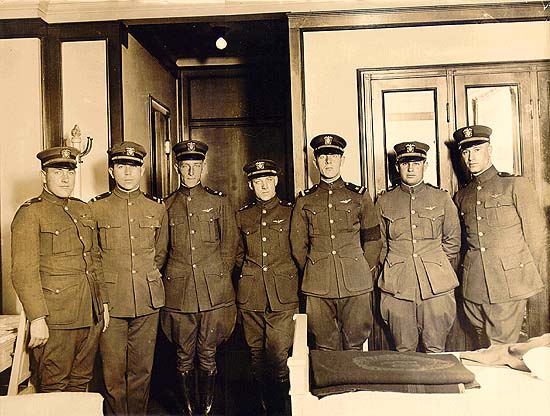 Scanned photo of Hugh Adams' honor guard.