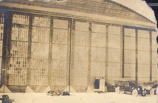 Scanned photo of hangar.