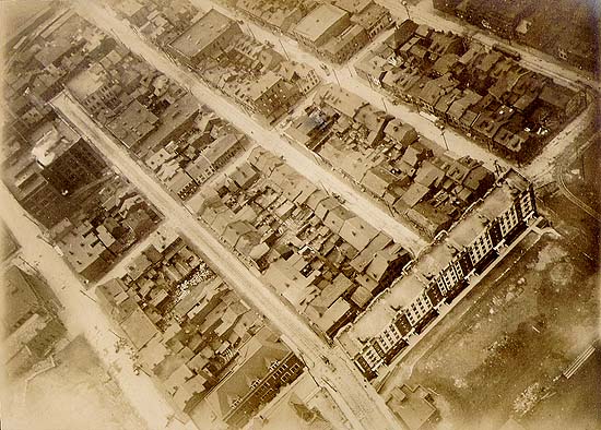 Scanned aerial photo of Allegheny City.