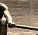 Thumbnail: Photo of Hugh Adams rowing on the Allegheny 
River (detail).