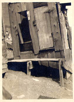 Photograph 
of a privy vault rear of Forbes Street.