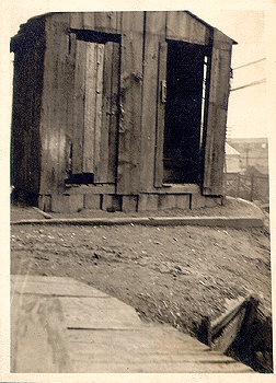 Photograph 
of a privy vault rear of Forbes Street.