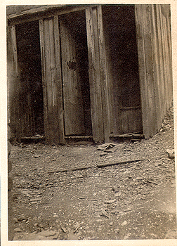 Photograph 
of privy vault on Cornet Street.