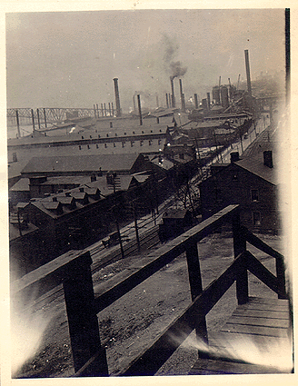 Photograph 
of Jones & Laughlin Steel Works.