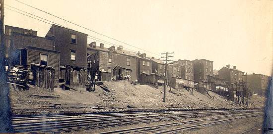 Photograph 
of homes fronting on Forbes Street.