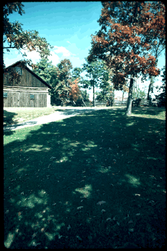 Scanned slide of Meadowcroft.