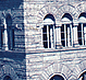Thumbnail: Scanned slide of Courthouse, corner 
view (detail).