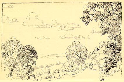 Scanned drawing of Wind Gap Hollow.