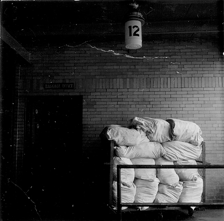 Scanned photo of Greyhound Station, Loading Dock.