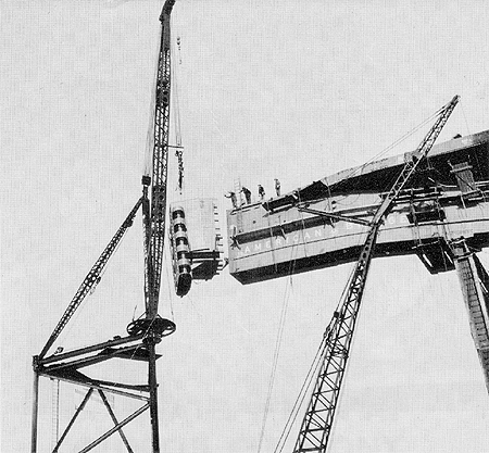 Scanned photo of Civic Arena Under Construction.